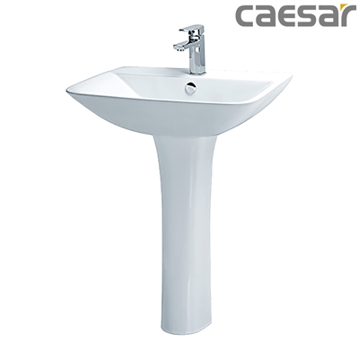 Chậu rửa Lavabo treo tường Caesar L2365 + Chân đứng P2445