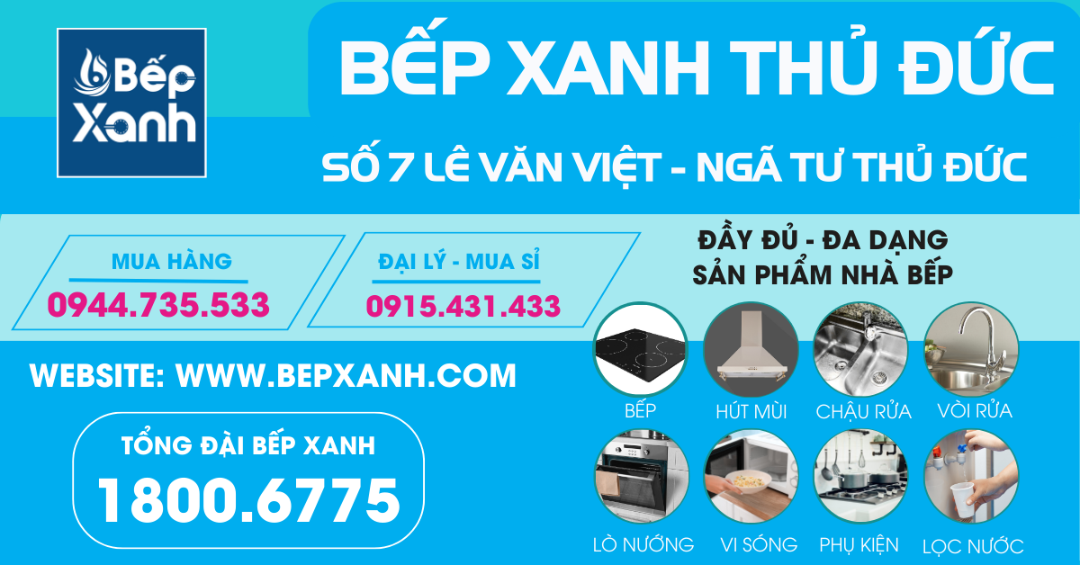 Showroom Thiết Bị Vệ Sinh Bếp XANH Thủ Đức Khai Trương