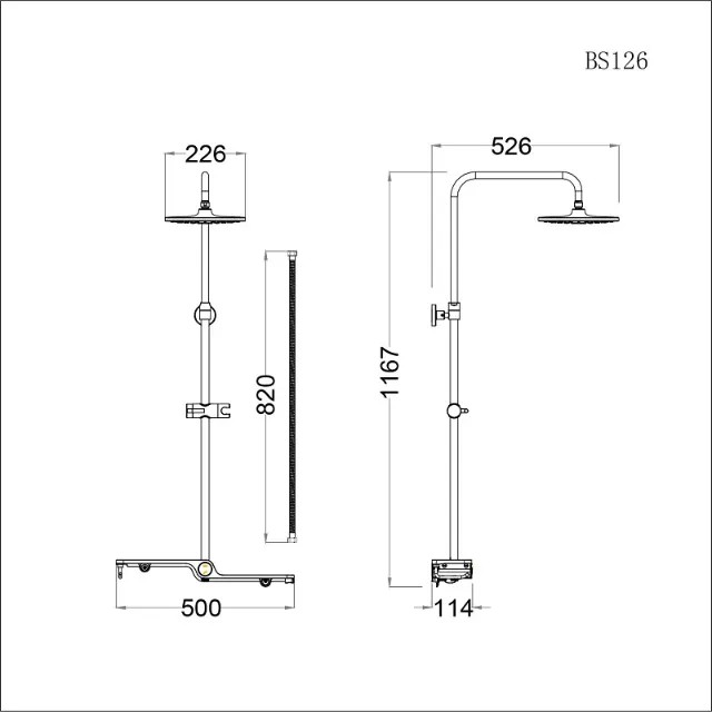 Sen tắm đứng Caesar BS126 – ảnh 2