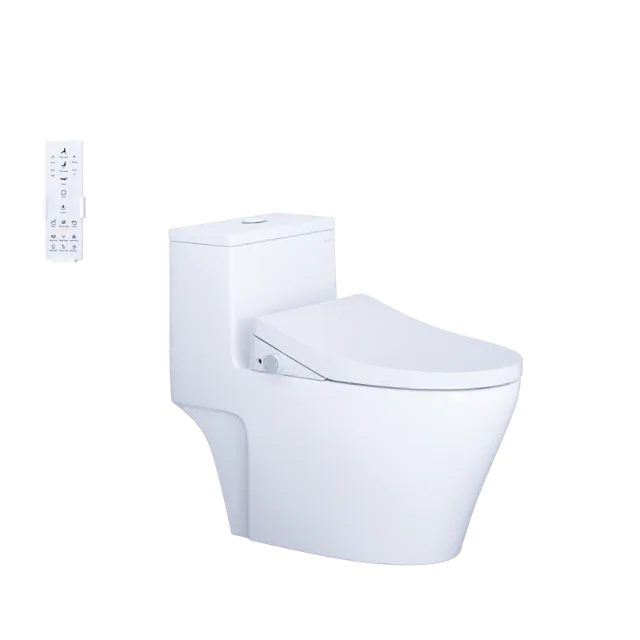 Bồn cầu một khối kết hợp nắp điện tử Caesar C1356F + TAF512H