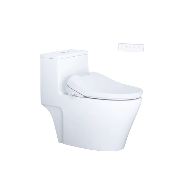 Bồn cầu một khối kết hợp với nắp điện tử Caesar C1356F + TAF610H