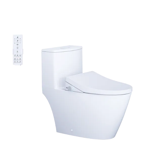 Bồn cầu một khối kết hợp với nắp điện tử Caesar C1363F + TAF512H