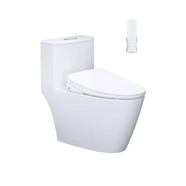 Bồn cầu một khối kết hợp với nắp điện tử Caesar C1363F + TAF710H