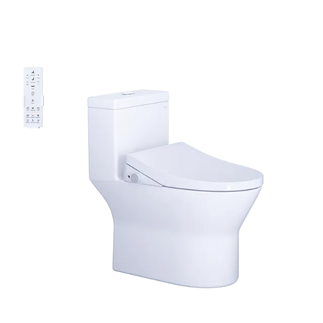 Bồn cầu một khối kết hợp với nắp điện tử Caesar C1374F + TAF512H