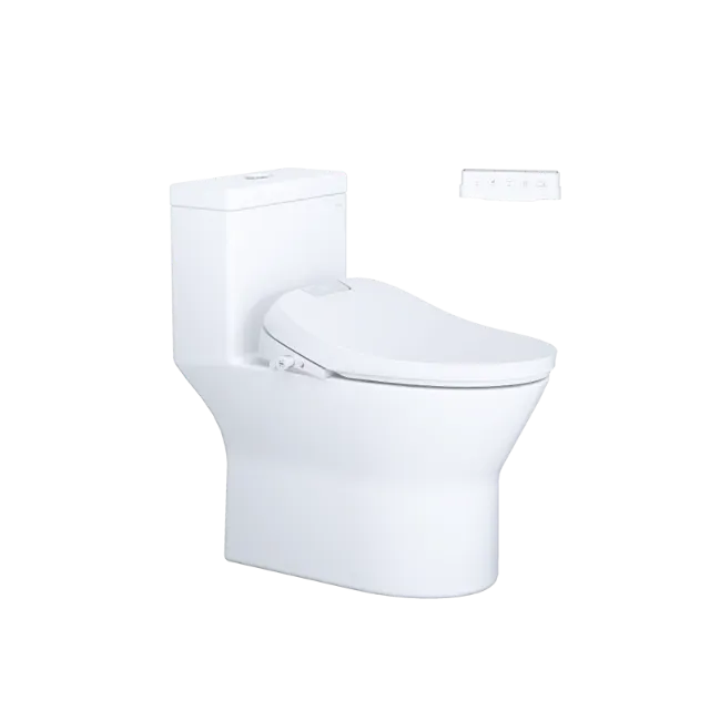 Bồn cầu một khối kết hợp với nắp điện tử Caesar C1374F + TAF610H