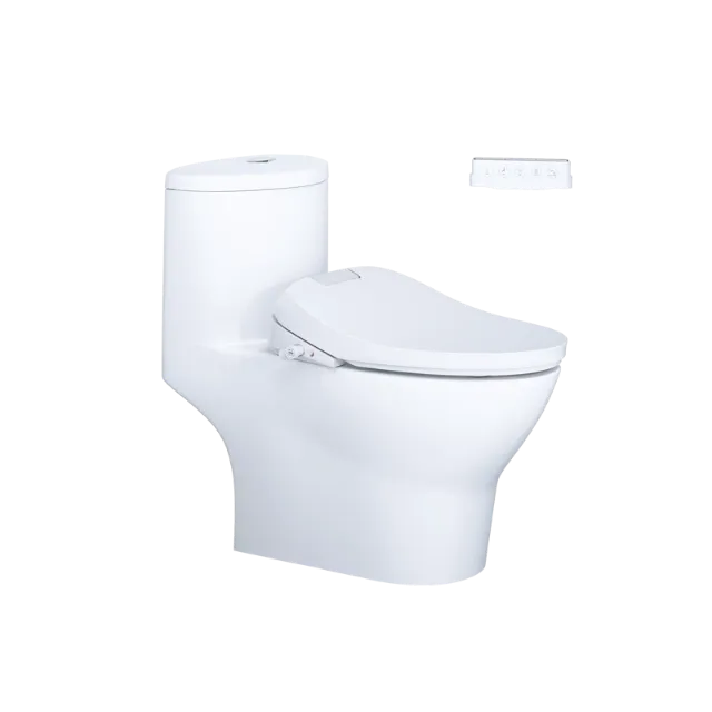 Bồn cầu một khối kết hợp với nắp điện tử Caesar C1375F + TAF610H