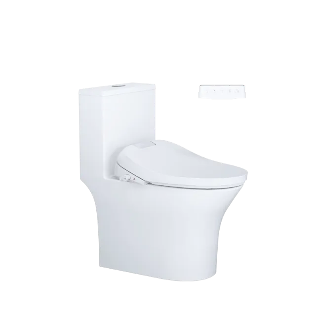 Bồn cầu một khối kết hợp với nắp điện tử Caesar C1391F + TAF610H