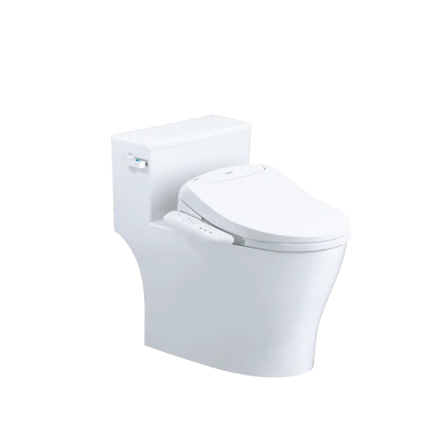 Bồn cầu một khối kết hợp nắp điện tử Caesar C1393F + TAF400H