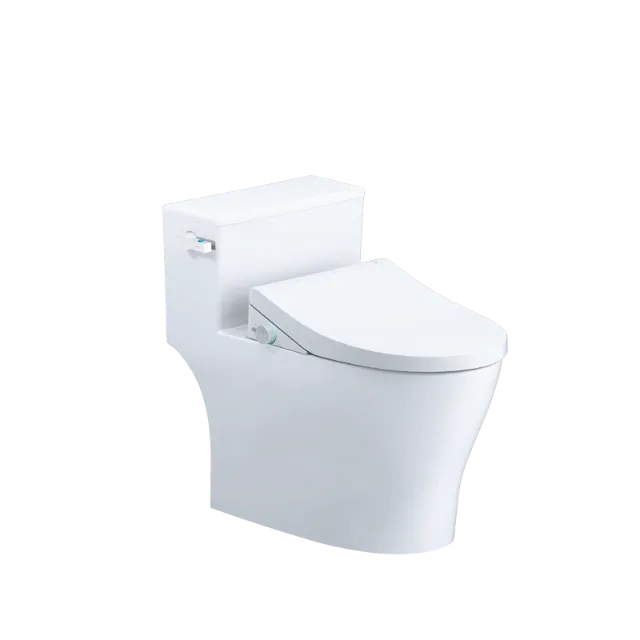 Bồn cầu một khối kết hợp nắp điện tử Caesar C1393F + TAF512H