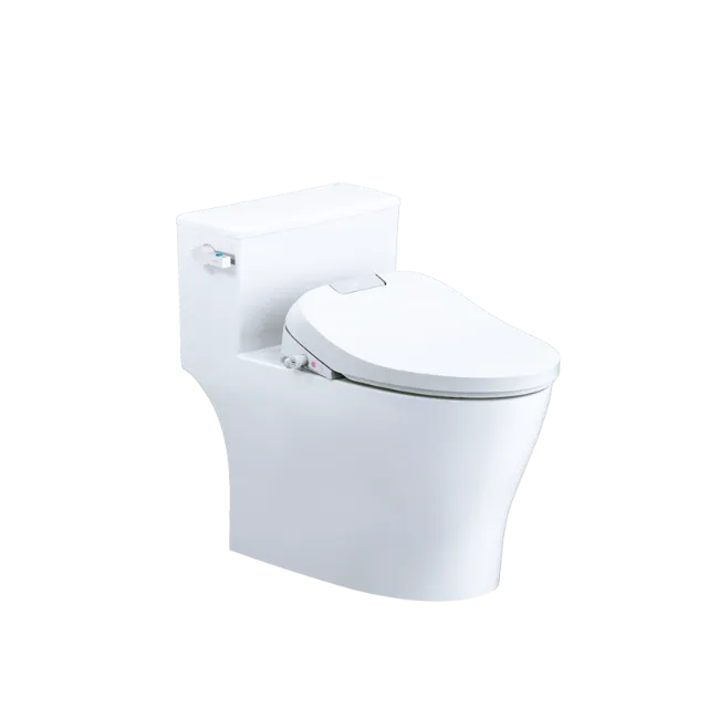 Bồn cầu một khối kết hợp nắp điện tử Caesar C1393F + TAF610H
