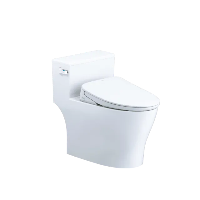 Bồn cầu một khối kết hợp nắp điện tử Caesar C1393F + TAF710H