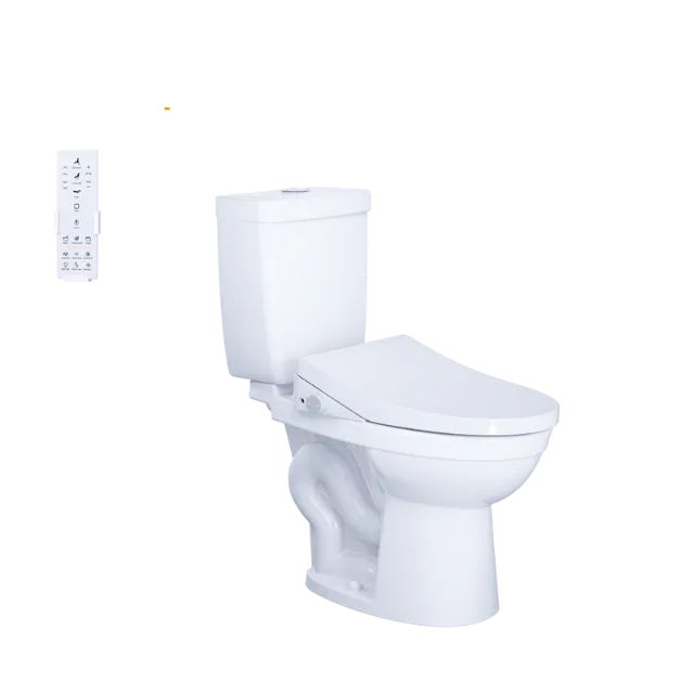 Bồn cầu hai khối kết hợp với nắp điện tử Caesar CT1325 + TAF512H