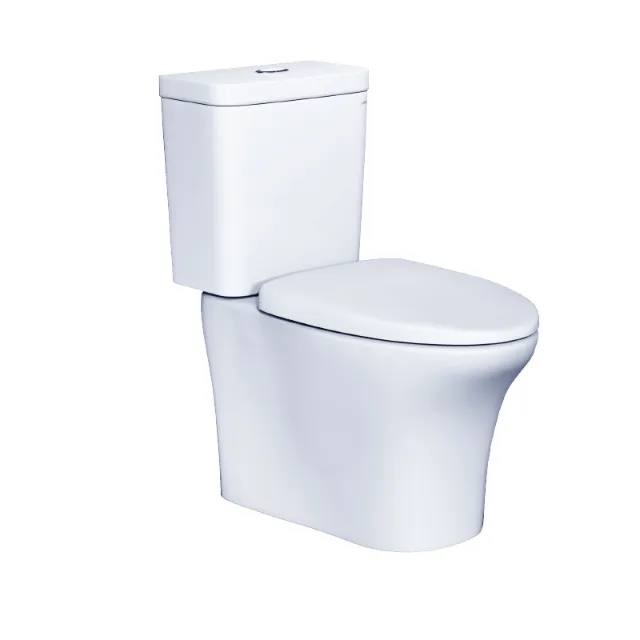 Review bồn cầu Caesar CD1341: hai khối nắp êm, xả Aqua-Jet, dáng cao