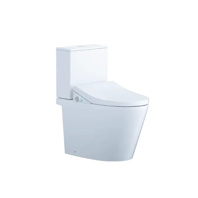 Bồn cầu hai khối kết hợp nắp thông minh Caesar CD1342 + TAF512H