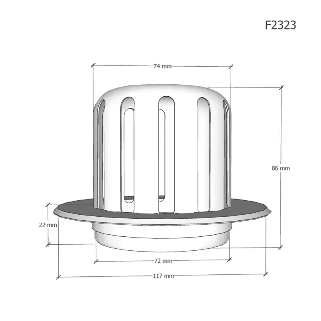 Phễu thoát sàn Caesar F2323A – ảnh 2