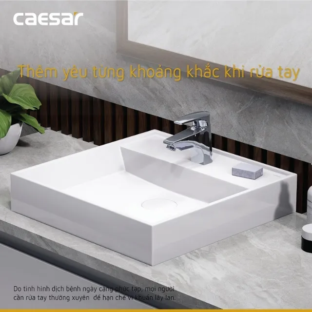 Vòi lavabo nóng lạnh Caesar B400CU – ảnh 2