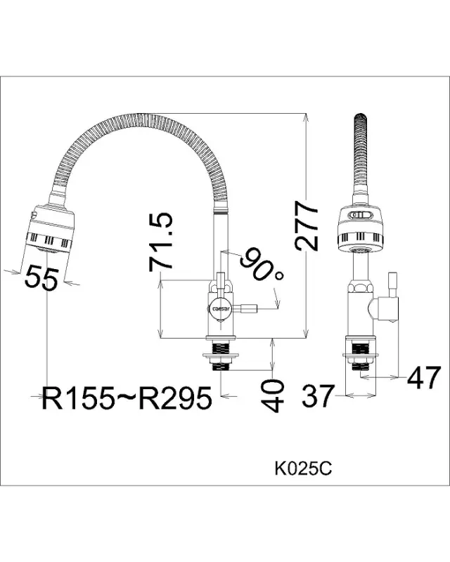 Vòi bếp lạnh Caesar K025C – ảnh 2