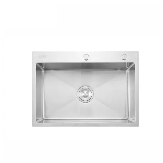 Chậu rửa chén inox 1 hộc Caesar KSH01H060SX