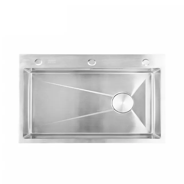 Chậu rửa chén inox 1 hộc Caesar KSH01H075SX