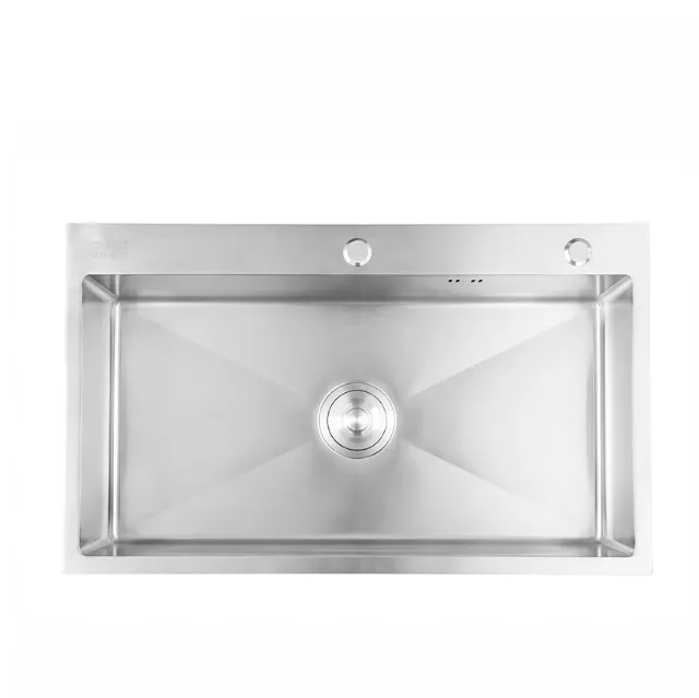 Chậu rửa chén inox 1 hộc Caesar KSH01H082SX