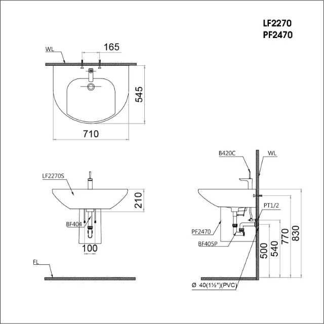 Phụ kiện bồn tắm - xiphong bồn Caesar BF455 – ảnh 2
