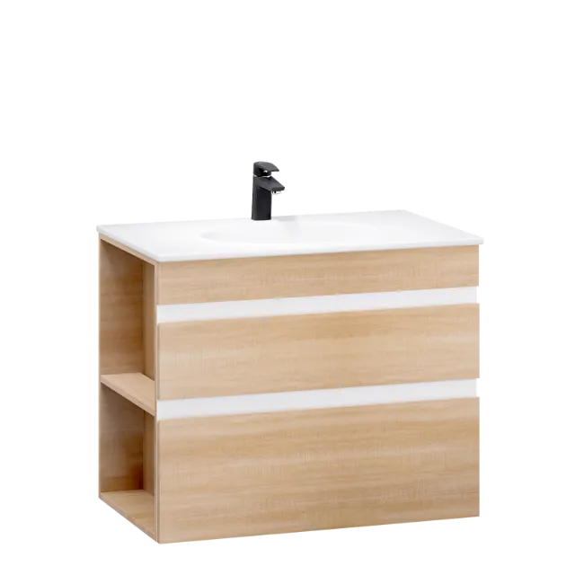 Lavabo kết hợp tủ treo lavabo Caesar LF5026 + EH15026DDLW7V