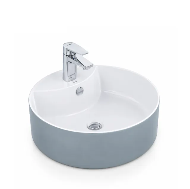 Lavabo Caesar LF5240S – chậu đặt bàn màu xám cho phòng tắm hiện đại