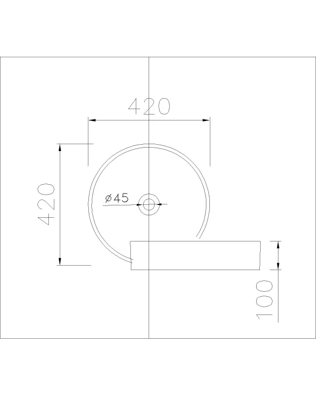 Lavabo đặt trên bàn Caesar LF5258 – ảnh 2