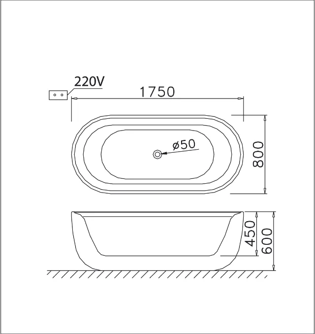 Bồn tắm lập thể Caesar AT0770 – ảnh 2