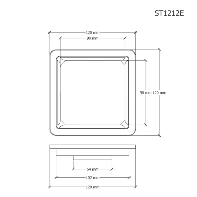 Phễu thoát sàn Caesar ST1212E – ảnh 2