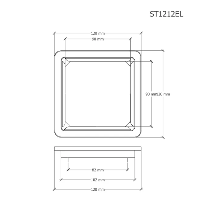 Phễu thoát sàn Caesar ST1212EL – ảnh 2