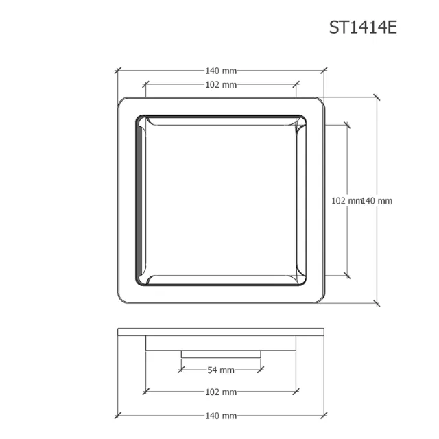 Phễu thoát sàn Caesar ST1414E – ảnh 2